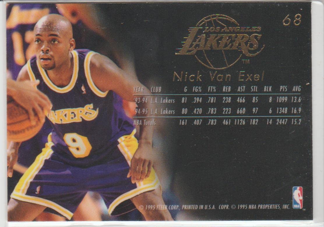 Amazon.com: Nick Van Exel (Basketball Card) 1995-96 Flair - [Base